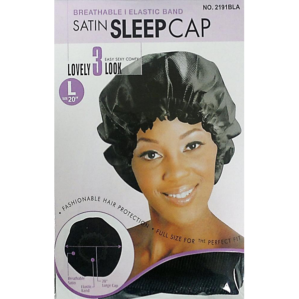 MAGIC BREATHABLE SATIN SLEEP CAP (1X12pcs PACK)
