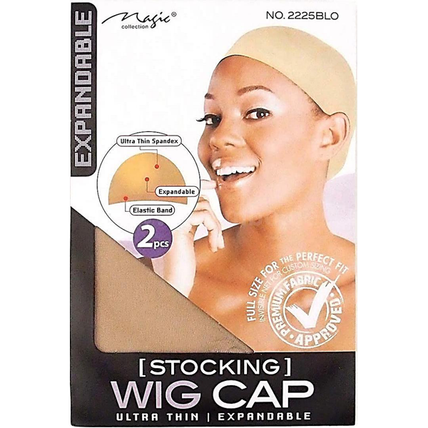 MAGIC STOCKING WIG CAP BLONDE (1X12pcs PACK)