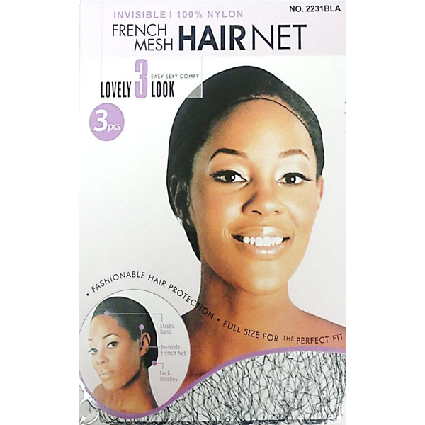 MAGIC INVISIBLE FRENCH-MESH HAIR NET (1X12pcs PACK)