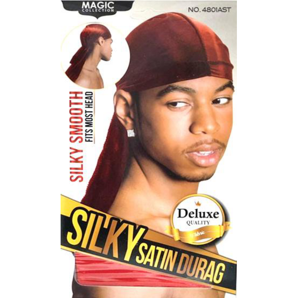 SILKY SATIN-DURAG RED (1X12pcs PACK)