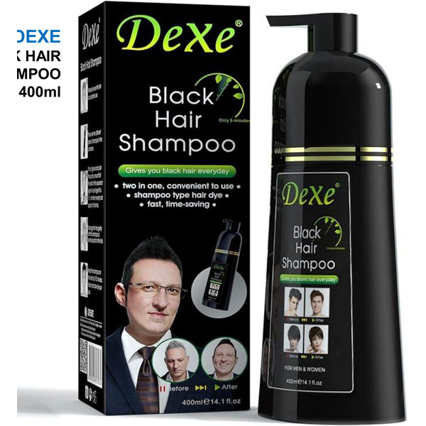 DEXE BLK HAIR SHAMPOO 400ml DARK BROWN HAIR SHAMPOO 400ml