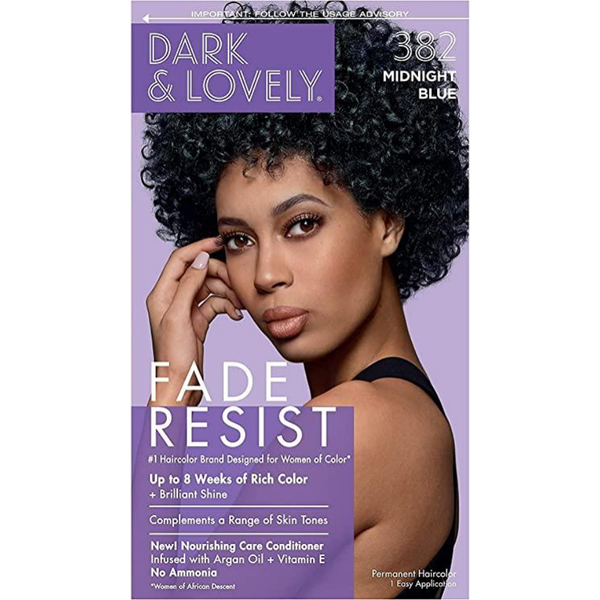 Hair dye 382 Midnight Blue