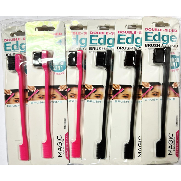 MAGIC EDGE COMB & BRUSH (12pcs PER PACK) #CB001