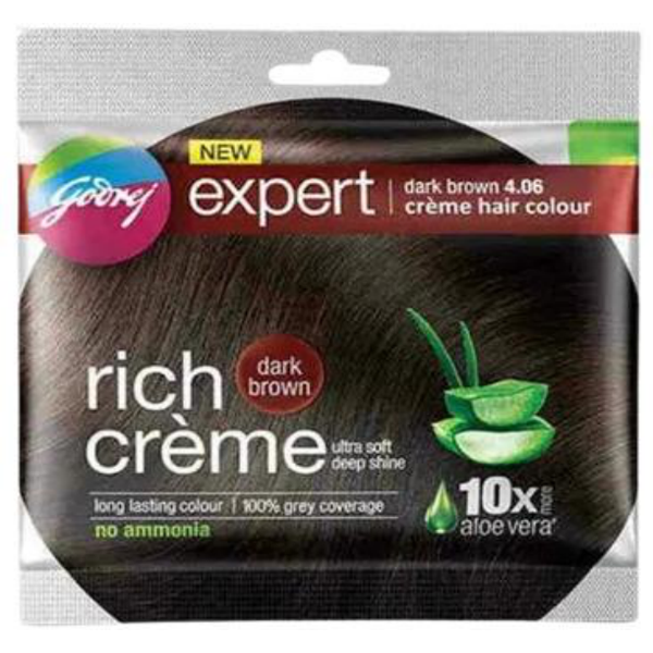 EXP GODREJ EXPERT CRM COLOUR NATURAL BLACK (8 SACHETS) GODREJ EXPERT CRM COLOUR DARK BROWN (8 ) SACHETS