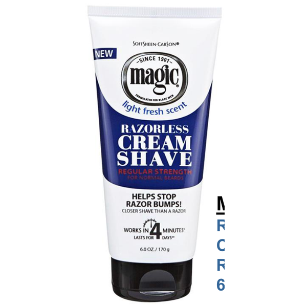 RAZORLESS CREAM SHAVE REGULAR 6oz
