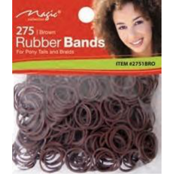 RUBBER 275pcs Black Rubber band 275pcs Brown Rubber band