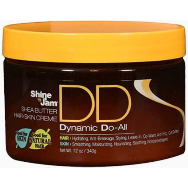 SHINE N JAM SHEA BUTTER DD HAIR & SKIN CREAM 8oz