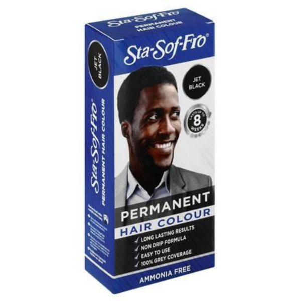 MENS JET BLACK HAIR COLOUR