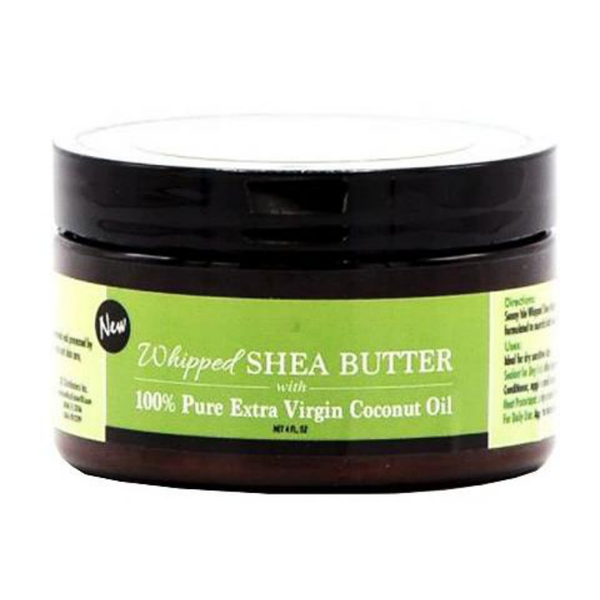 JBCO WHIPPED SHEA BUTTER WITH 100% PURE EXTRA VIRGIN COCONUT OIL 4oz